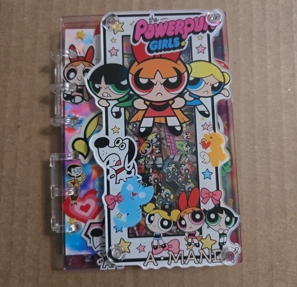 The Powerpuff A7 Acrylic Shaker Notebook